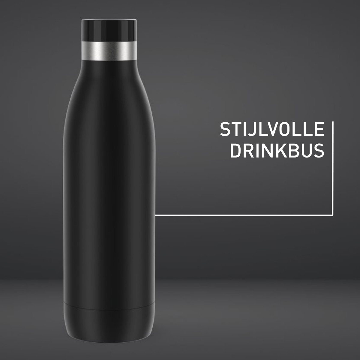 Bludrop Basic N3110910 Drinkfles - 0,7L - Zwart