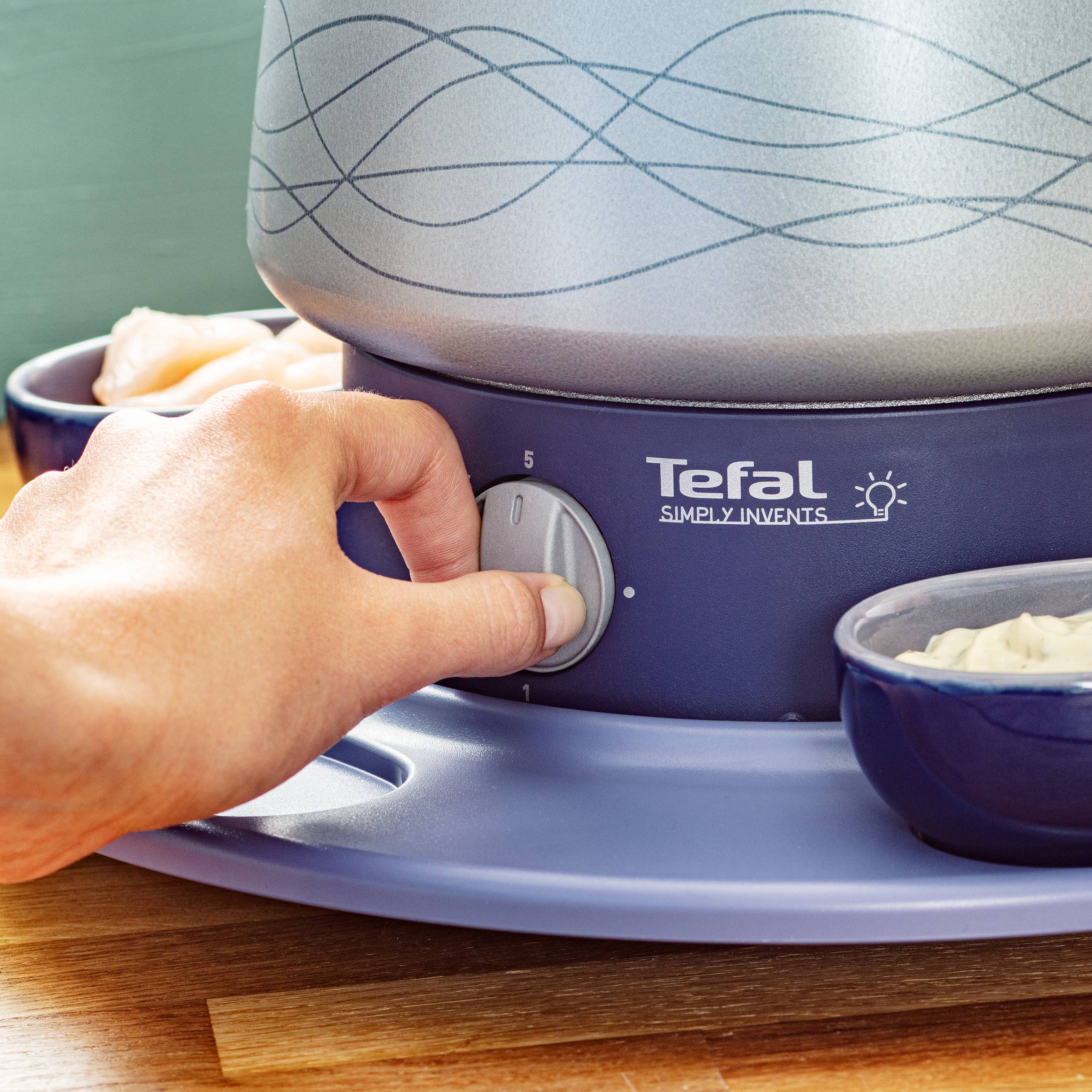 Simply Invents EF351412 Fonduetoestel + dienblad + schaaltjes - 8 personen