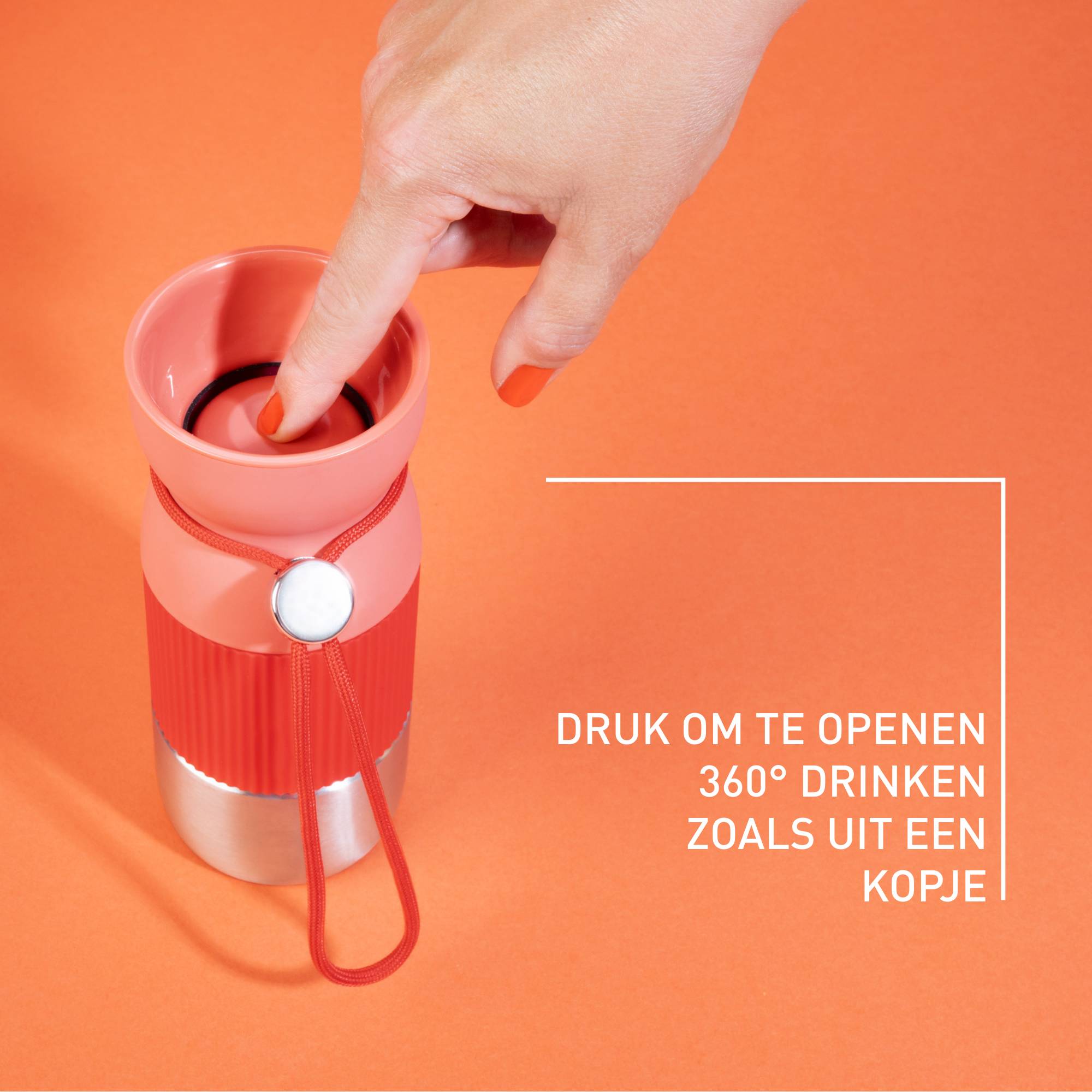 BeYou Cup N2191510 Isotherme drinkbeker - 0,36L - Rood