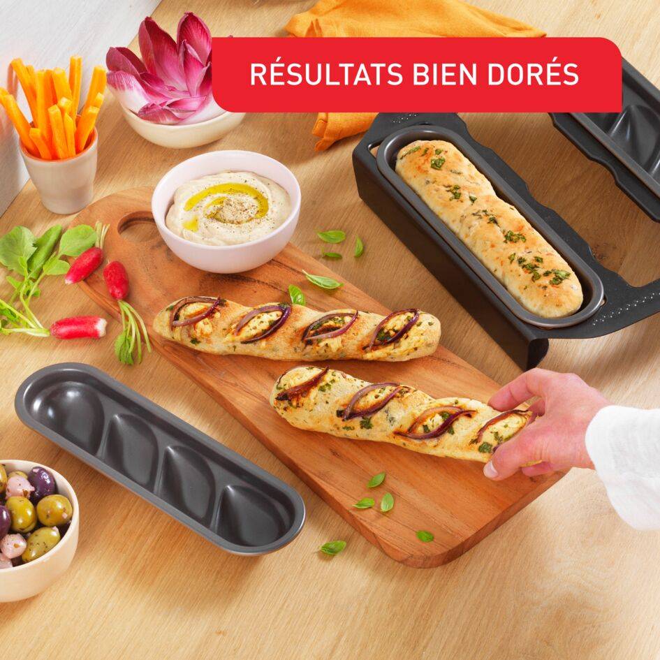 Creabake J3087304 Set de 3 moules à mini baguettes - Cake Factory