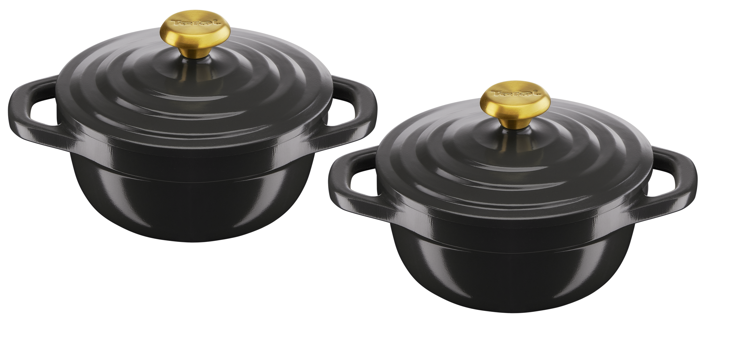 Air E255S204 Set de 2 cocottes en aluminium - 11 cm - Induction