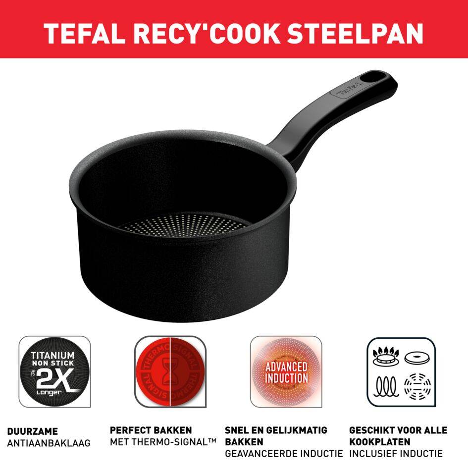 Recy'Cook G2672802 Steelpan - 16 cm - Inductie
