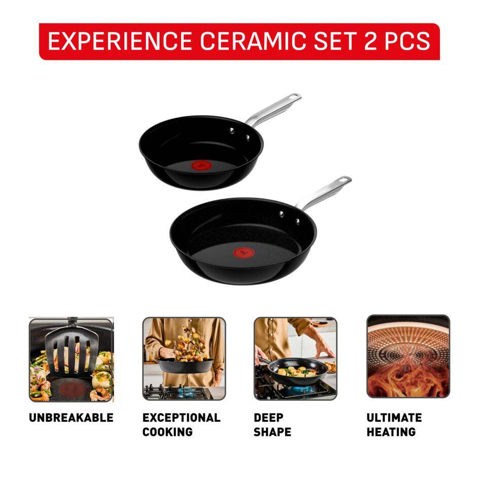Experience Ceramic G2220423 Braadpan - 24 cm - Fusion Core - Inductie