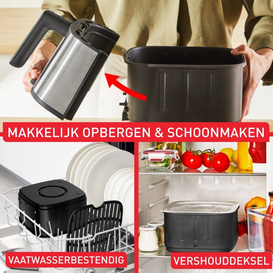 Easy Fry Silence air fryer EY552DE0 - Air fryer- 5L - Stille technologie