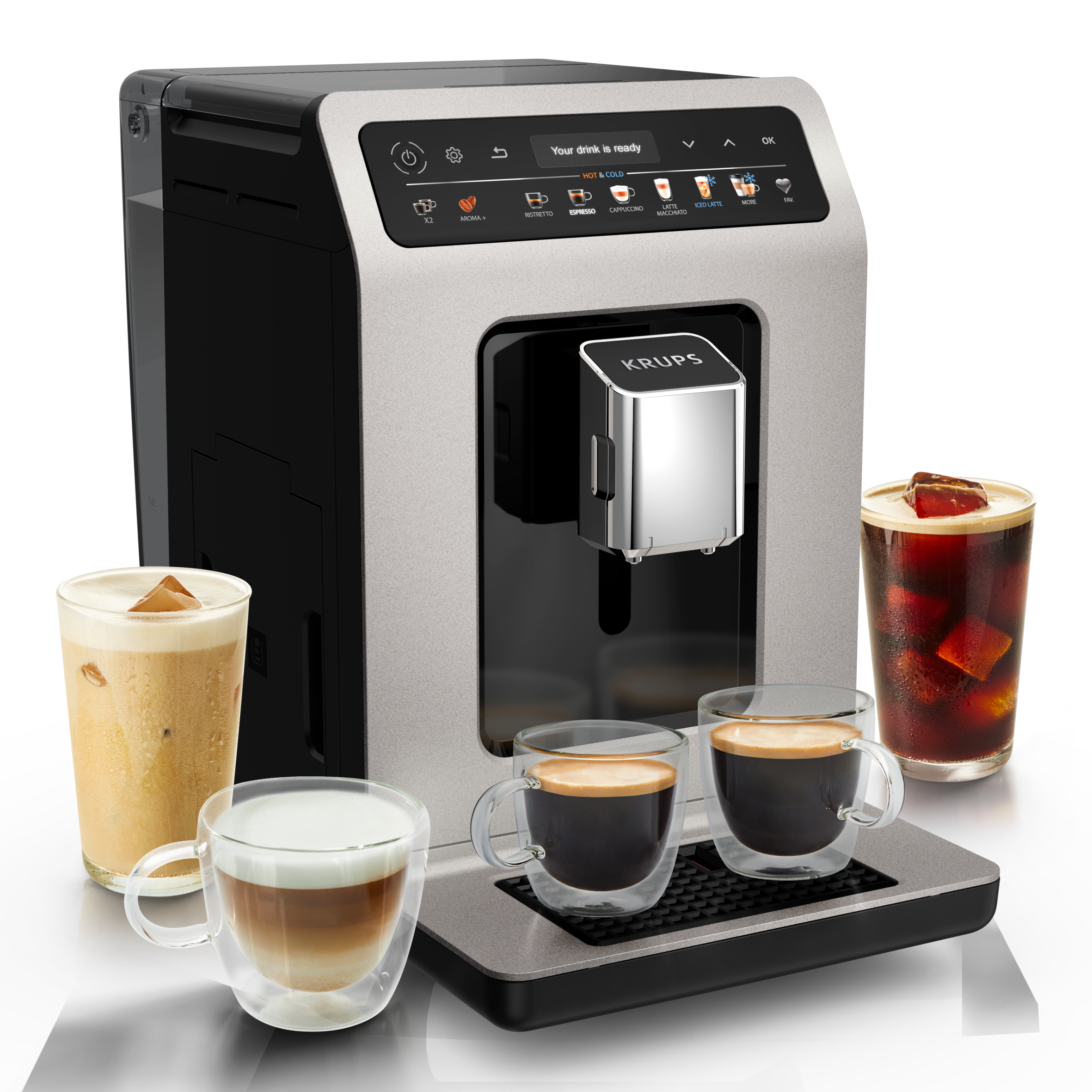 Evidence Hot & Cold EA898DF1 Volautomatische espressomachine - 18 recepten voor warme en koude bereidingen