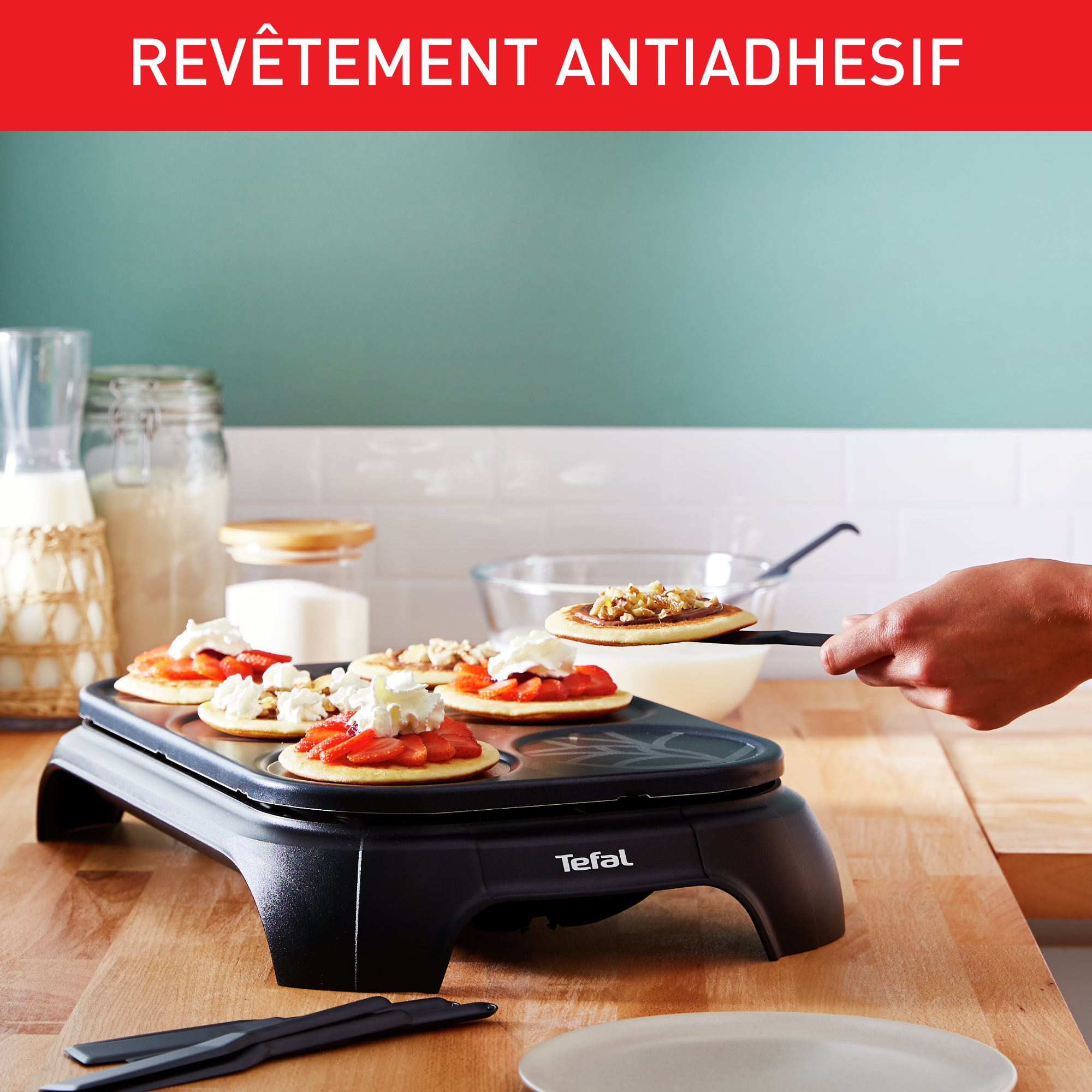 Crep'Party Eco PY55E810 Appareil à 6 crêpes