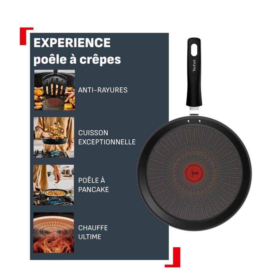 Experience G3343843 Poêle à crêpes - 25 cm - Induction