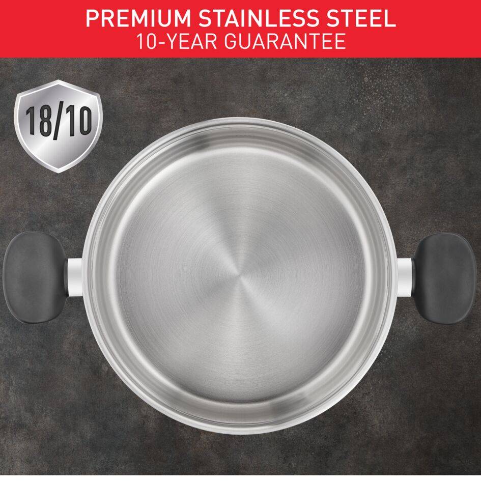 Primary Couscous E3089514 Casserole + panier vapeur + couvercle - 24 cm - Induction