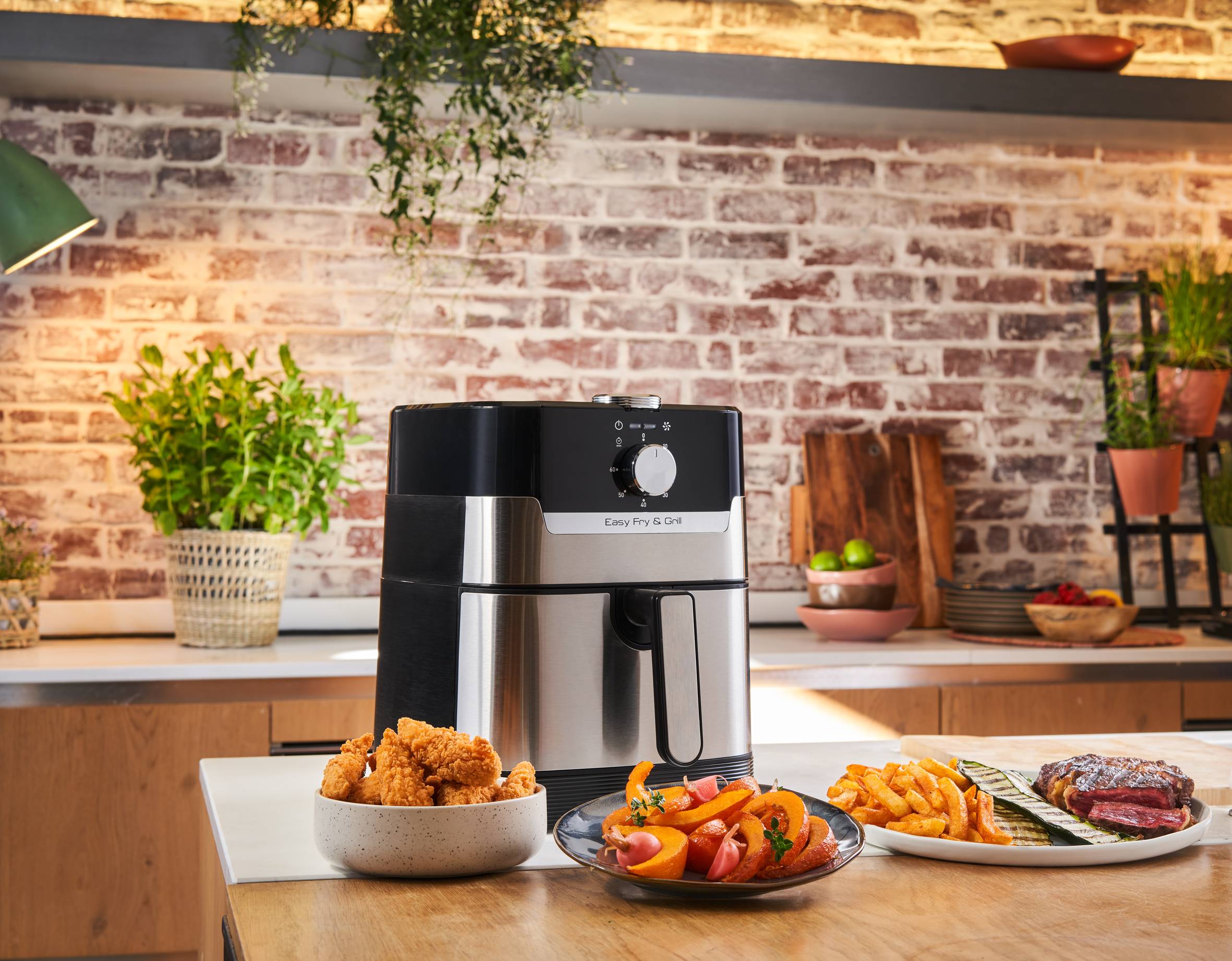 Easy Fry & Grill EY501D15 Air fryer - bouton manuel