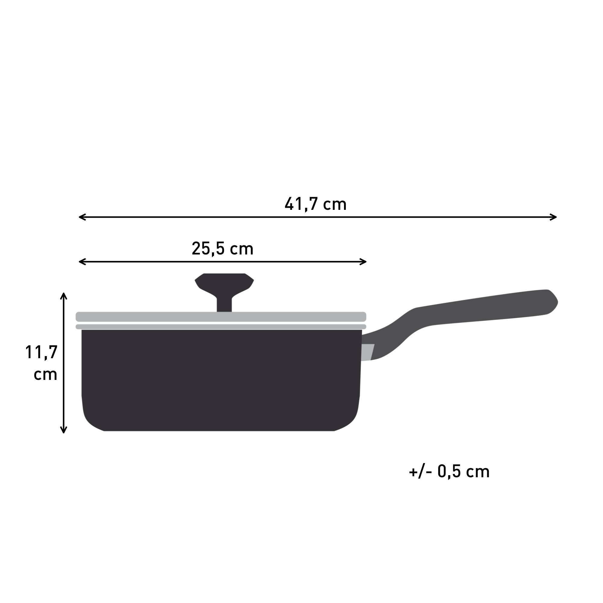 Experience Ceramic G2133223 Sauteuse + Couvercle - 24 cm - Induction