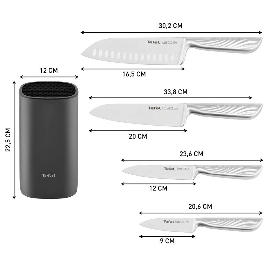 Precision K289S555 Set van 4 keukenmessen + Messenblok