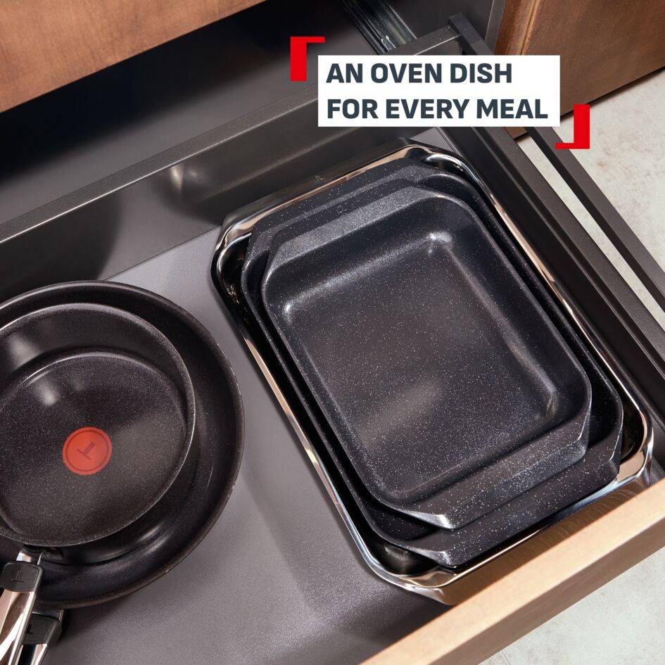 Excellence, Large Stainless Steel Oven Dish 42x29cm, 10-Year Guarantee