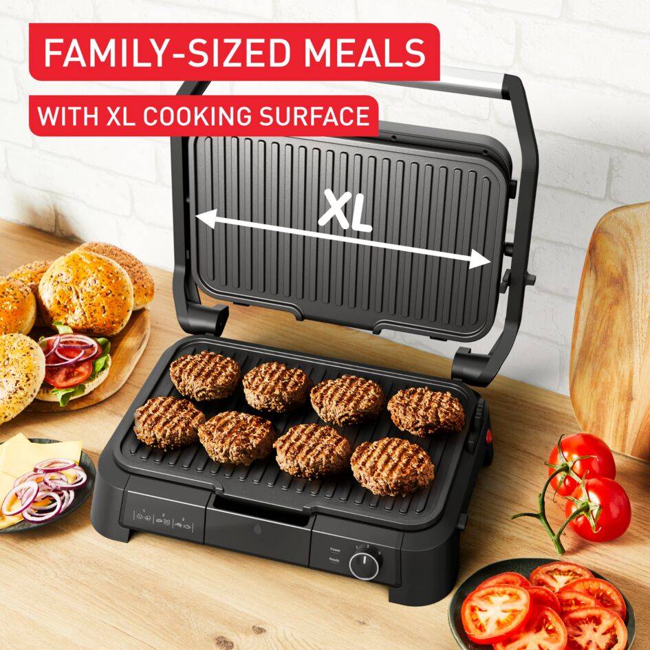 SuperGrill 3-in-1 XL GC520DE0 Grill & Barbecue - 2200W - 40x20cm