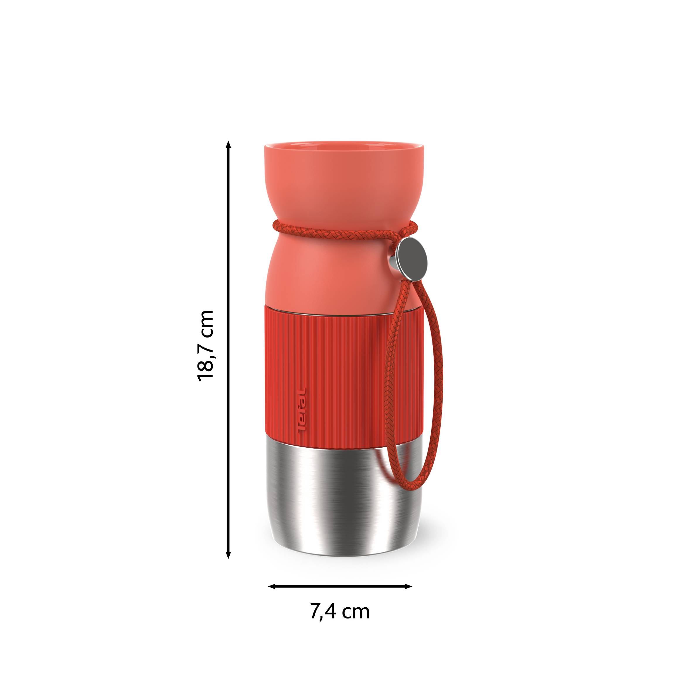 BeYou Cup N2191510 Mug isotherme - 0,36L - Rouge