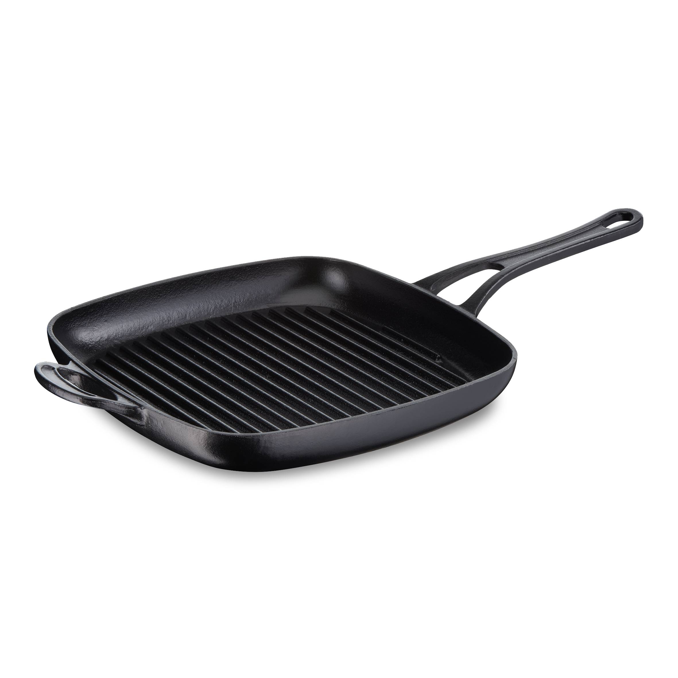 Jamie Oliver E2139155 Poêle grill premium en fonte d'acier 25 x 25cm