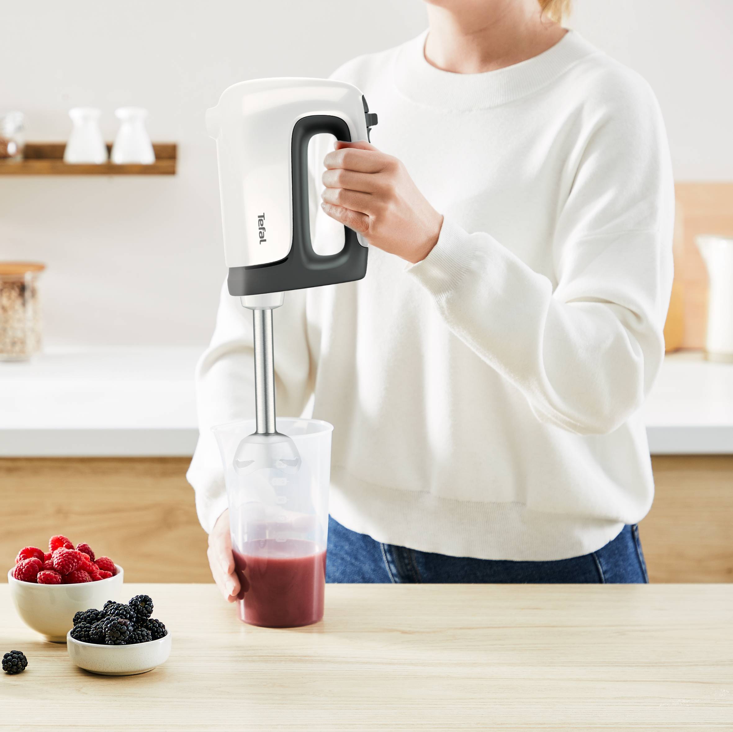 Prep’Mix+ HT462138 Handmixer + deeghaken + staafmixer-opzetstuk + maatbeker