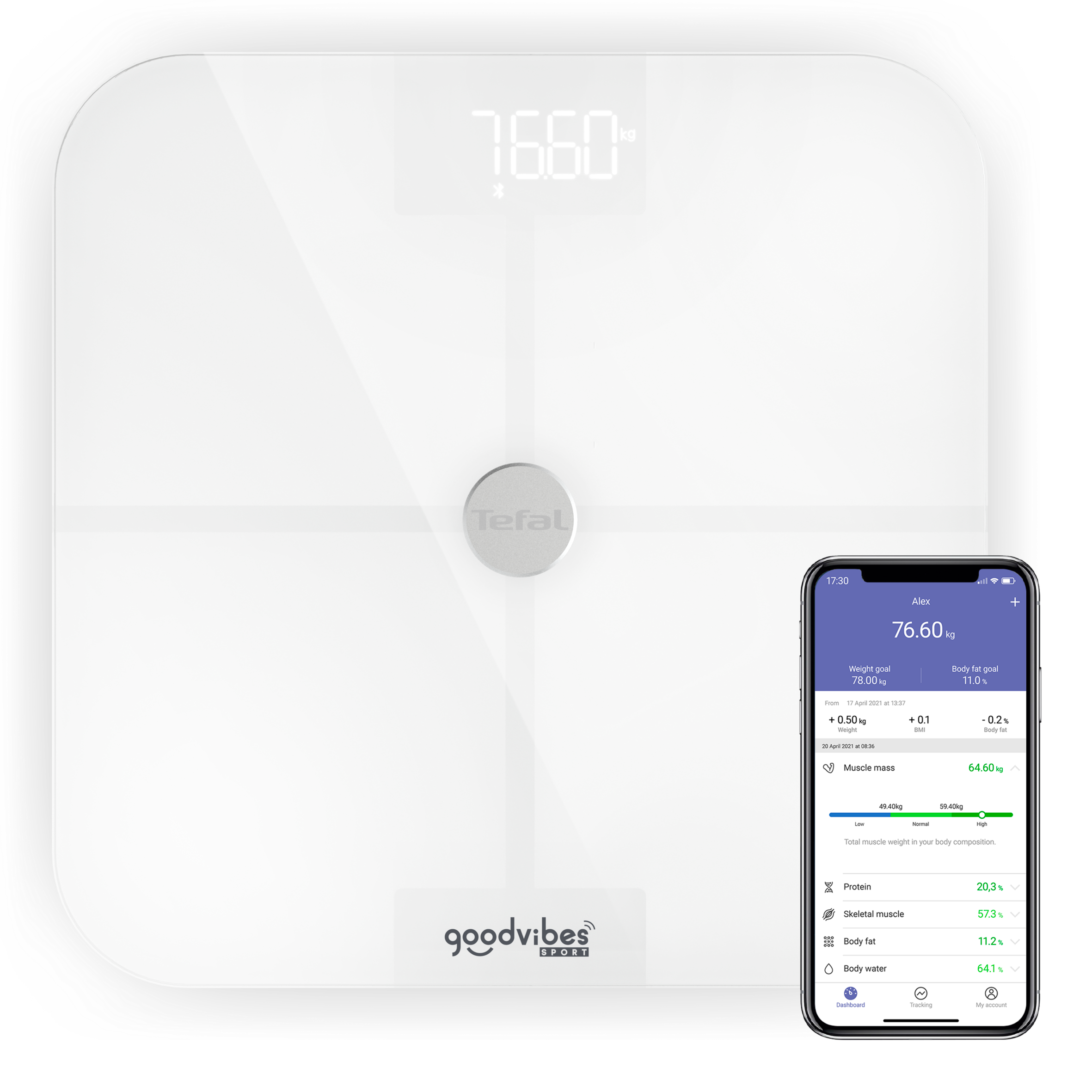 GoodVibes BM9640S1 Pèse-personne connecté