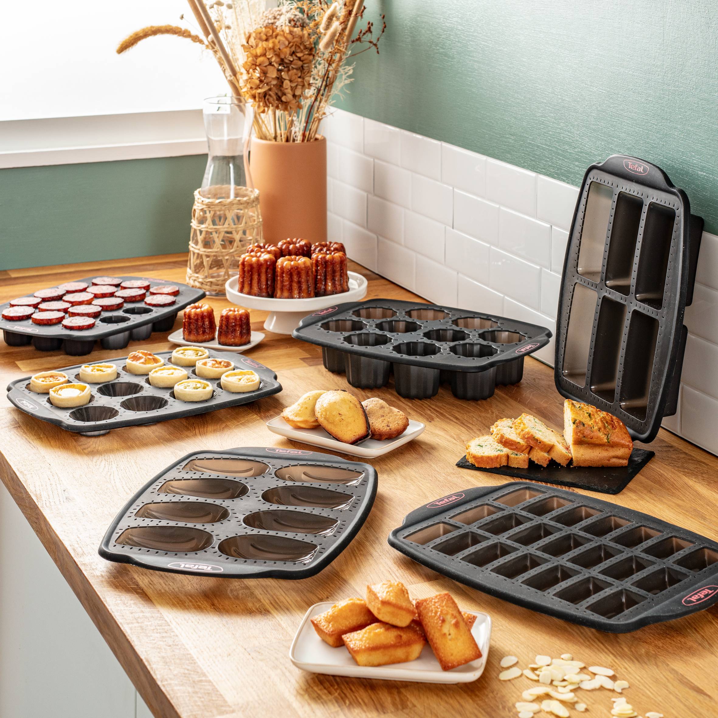 CrispyBake J4172014 10 cannelévormpjes silicone