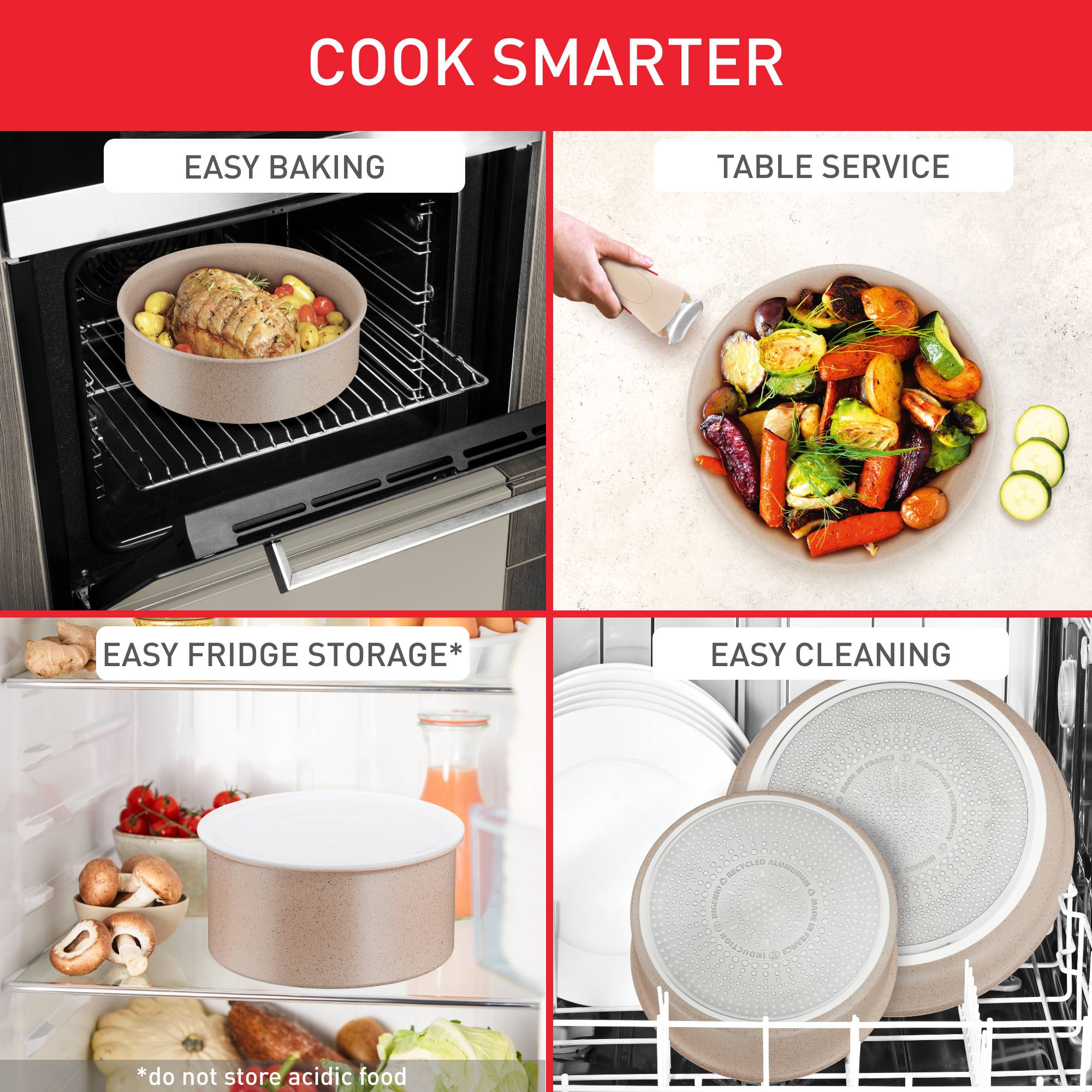 Ingenio Delight Sand L7839802 8-delige set - inductie