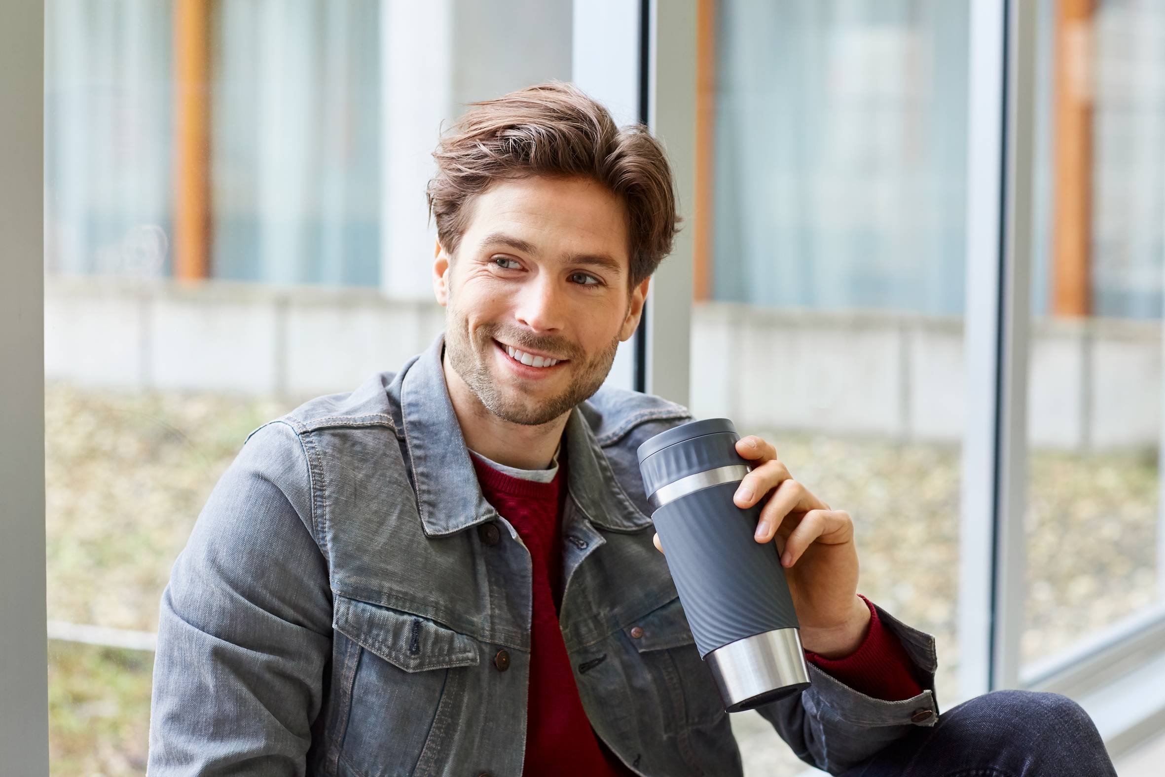 Travel Mug Easy Twist N2011510 Isotherme drinkbeker - 0,36L - Grijs