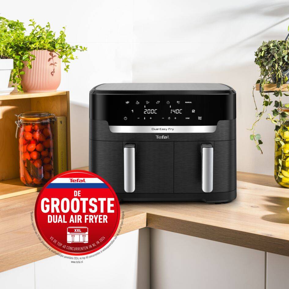 Dual Easy Fry & Grill XXL EY9428E0 Air Fryer - 7 programma's - 6,5L + 4,5L