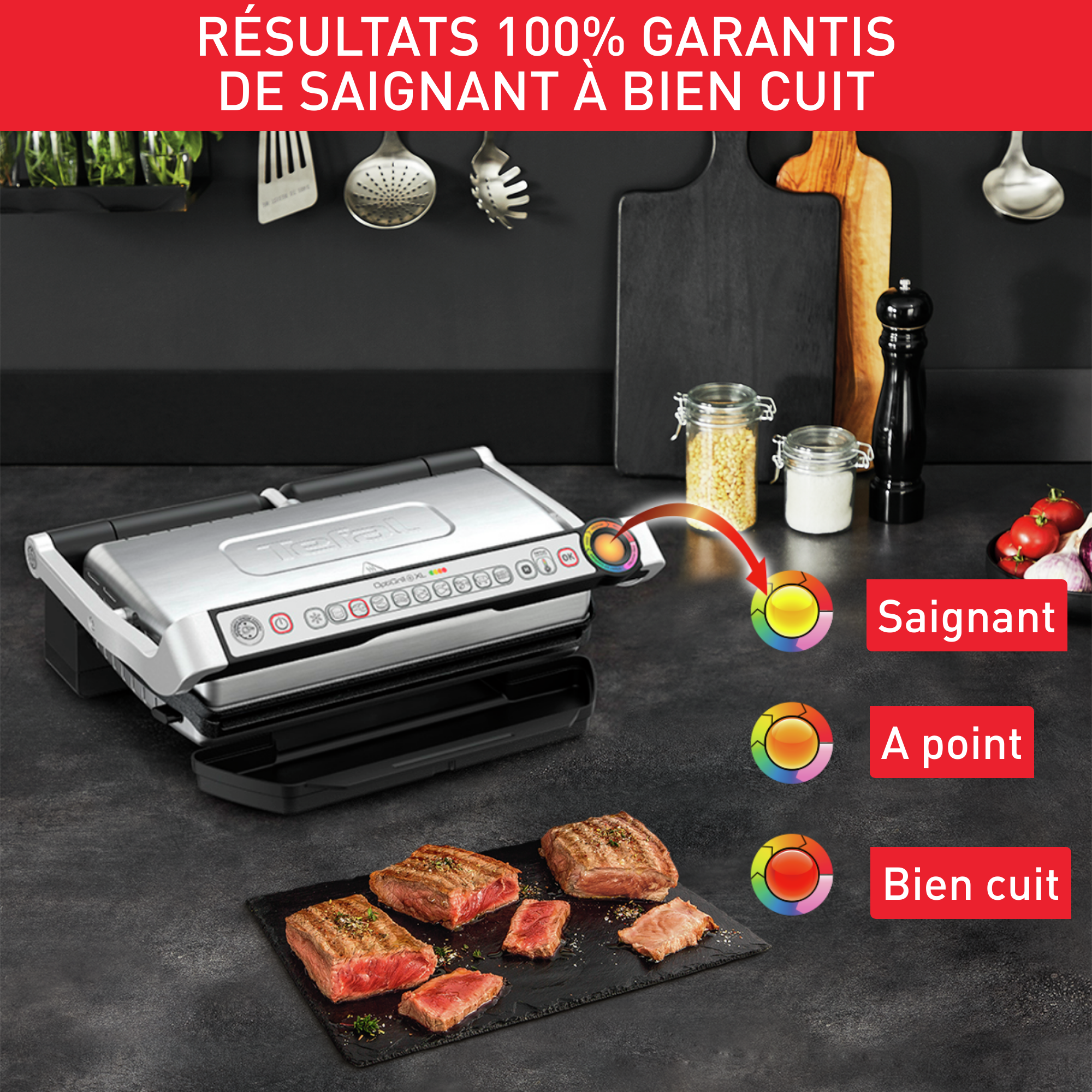 OptiGrill+ XL Snacking GC724D12 Grill Intelligent - 9 programmes