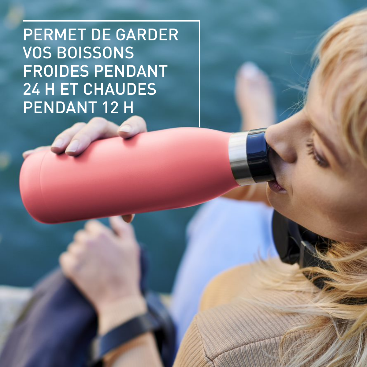 Bludrop Basic N3110410 Gourde - 0,5L - Corail