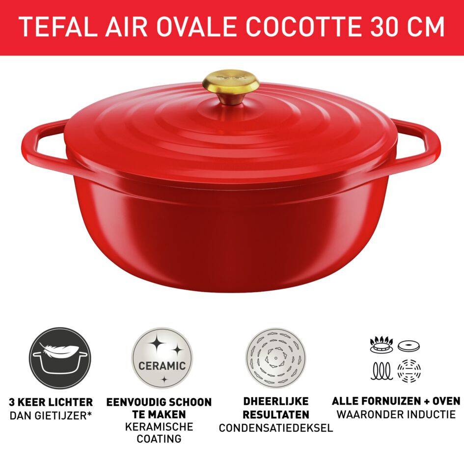 Air E2548904 Aluminium kookpot ovaal 30x23 cm