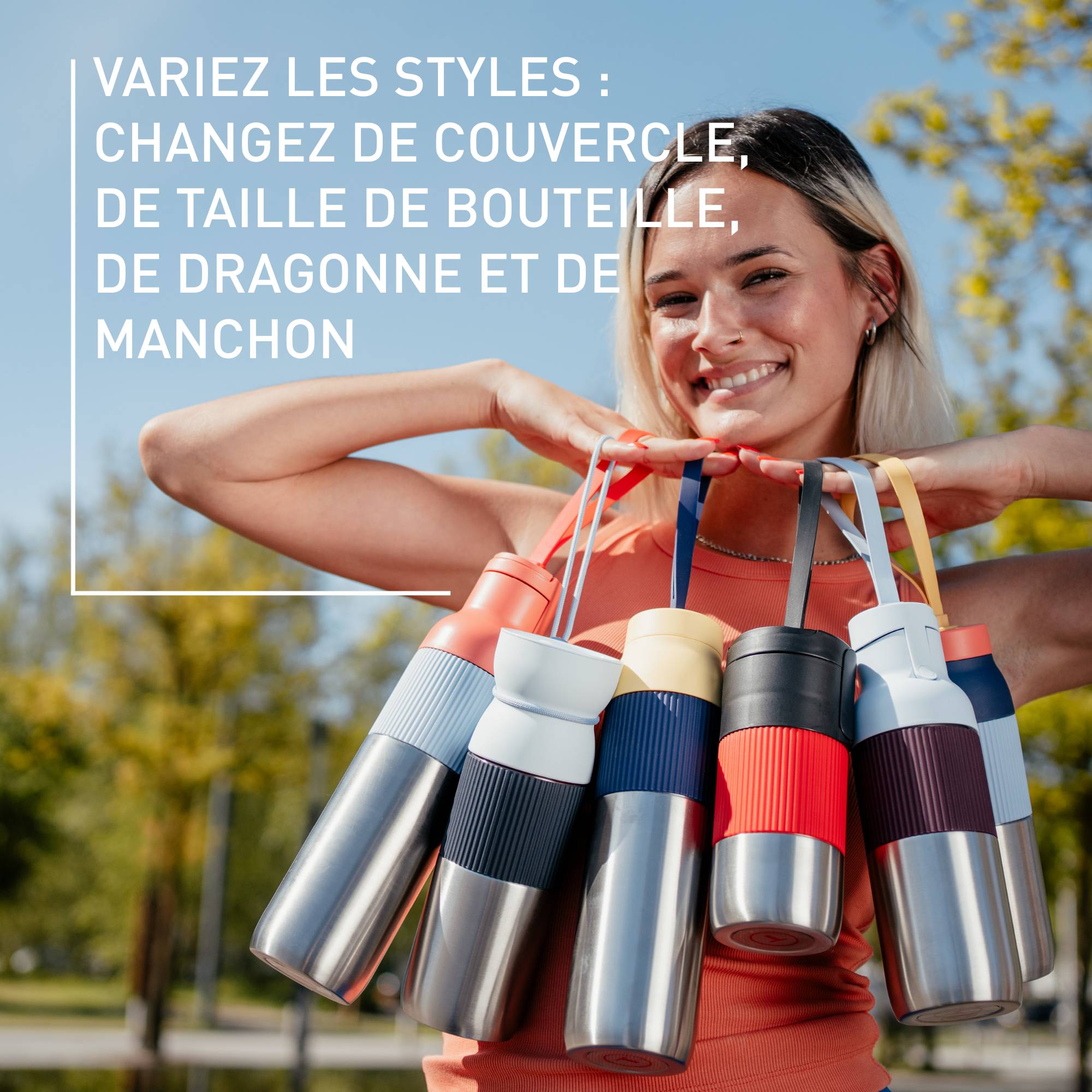 BeYou Flip N2190310 Mug isotherme - 0,36L - Rouge