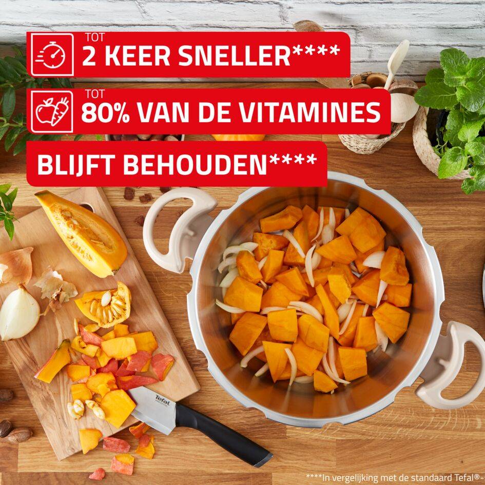 Clipso Minut' Eco, roestvrijstalen snelkookpan 9 L, gemaakt in Frankrijk, recycleerbaar, duurzaam