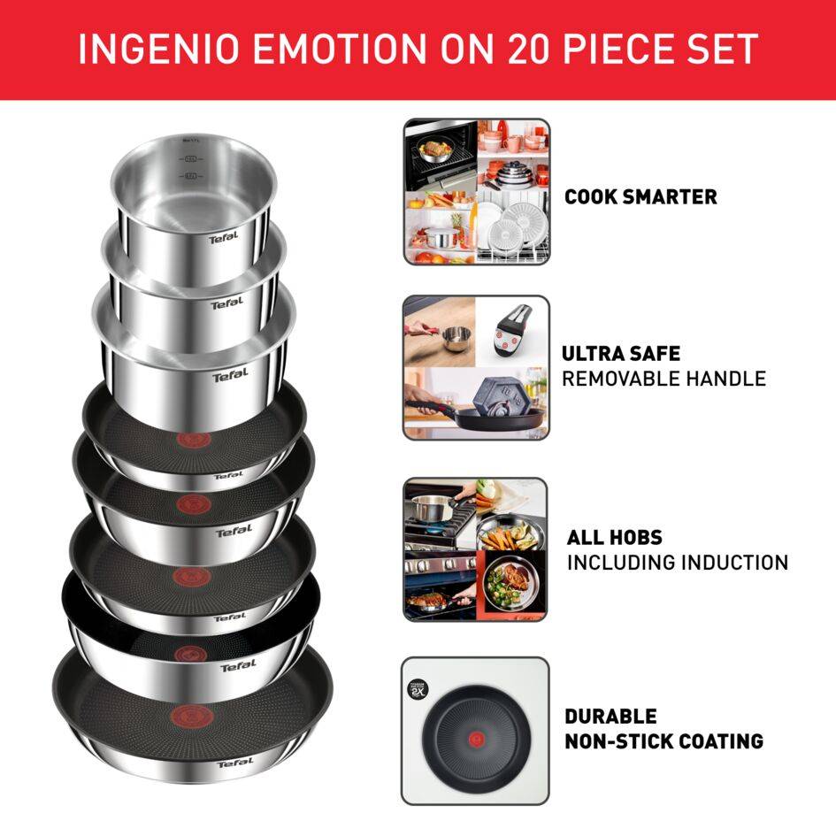 Ingenio Emotion L897SK04 20-delige set - Inductie