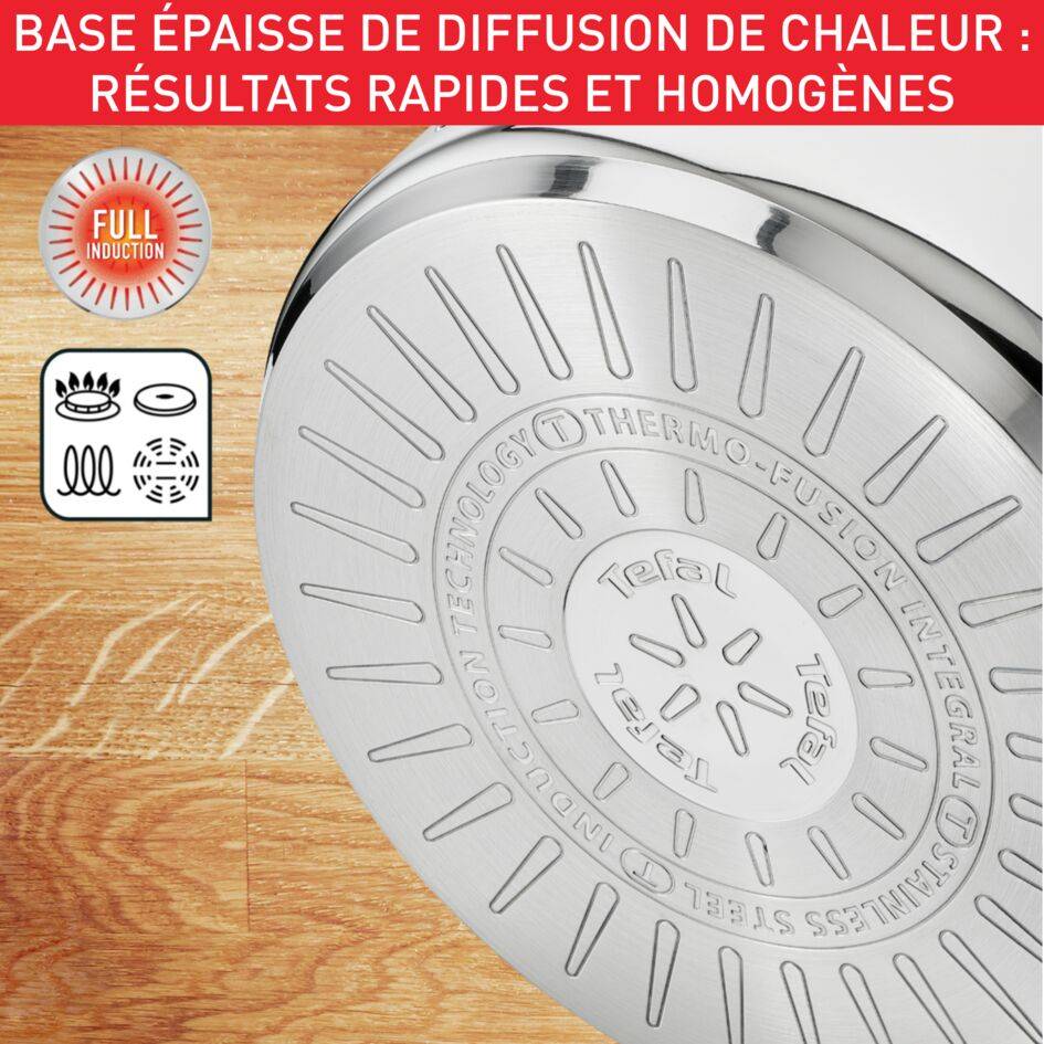 Intuition XL B8649004 Casserole inox - 28 cm - Induction