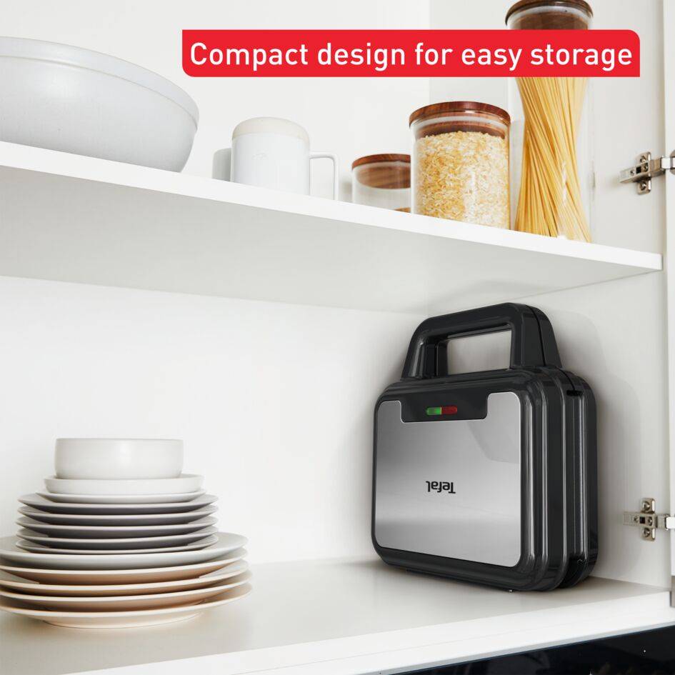 UltraCompact 3-en-1 SW383D10 Gaufrier, Appareil à Sandwich & Presse à Panini