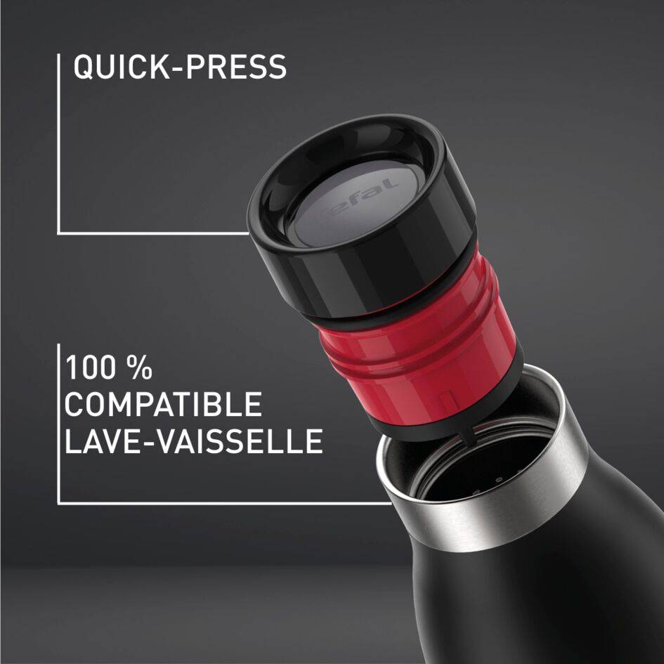 Bludrop Basic N3110910 Gourde - 0,7L - Noir