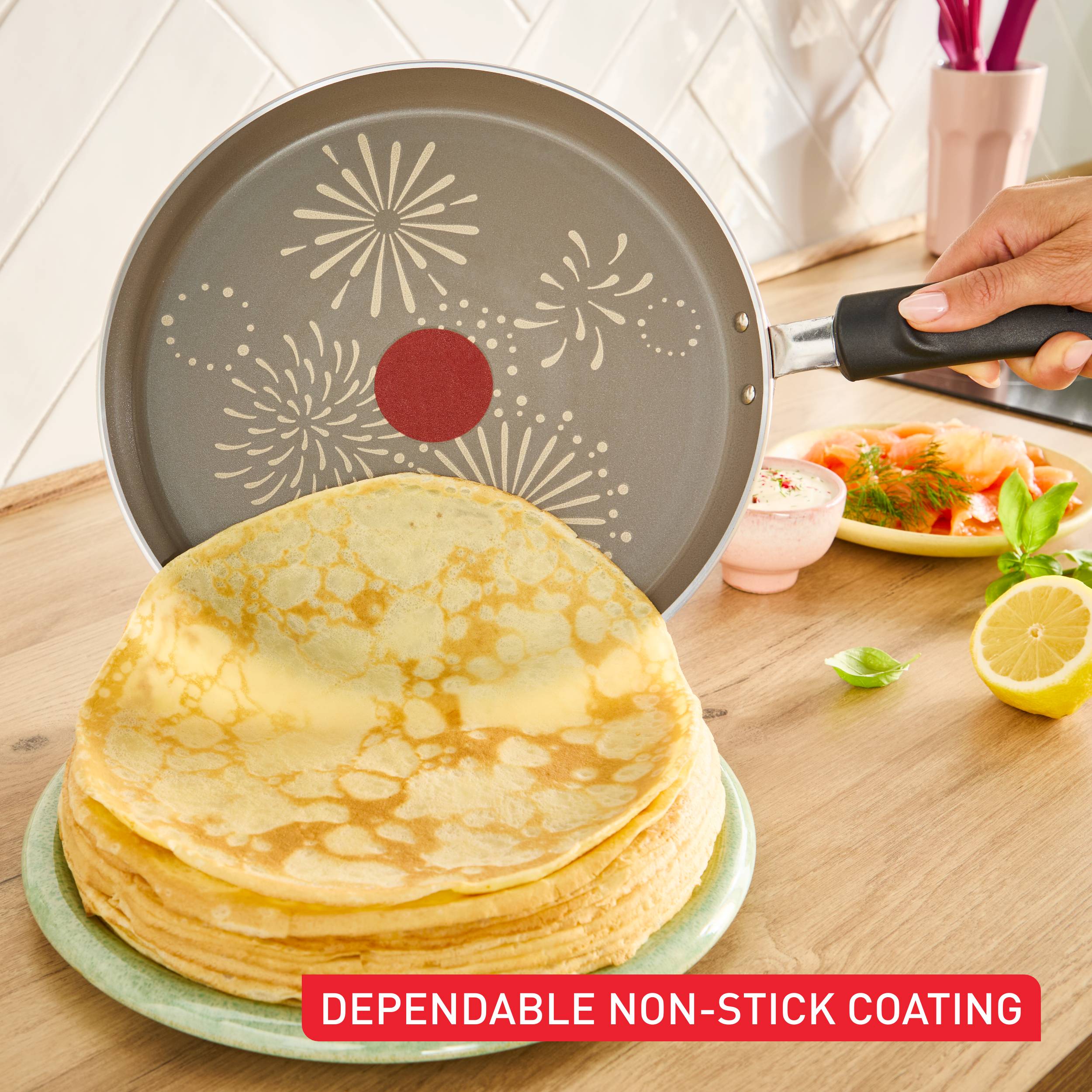 Pancake Day 2026, Pannenkoekenpan 25 cm, Uniek Décor, Anti-aanbaklaag