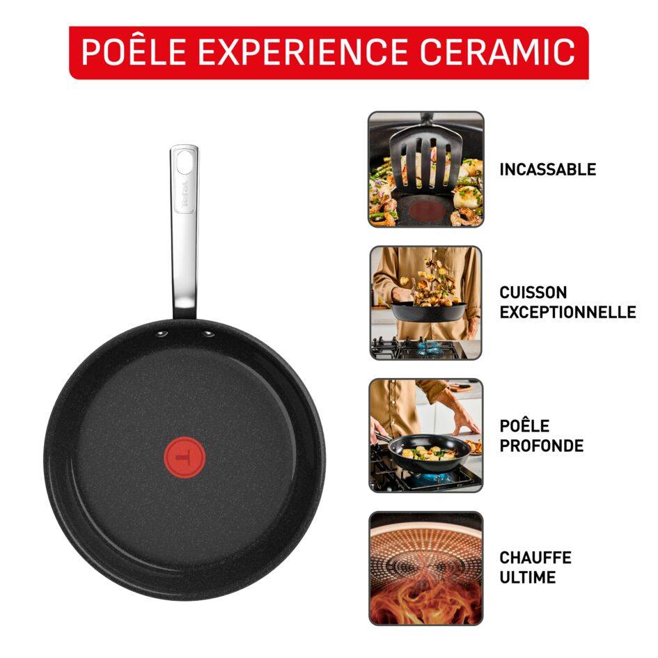Experience Ceramic G2220423 Poêle à frire - 24 cm - Induction