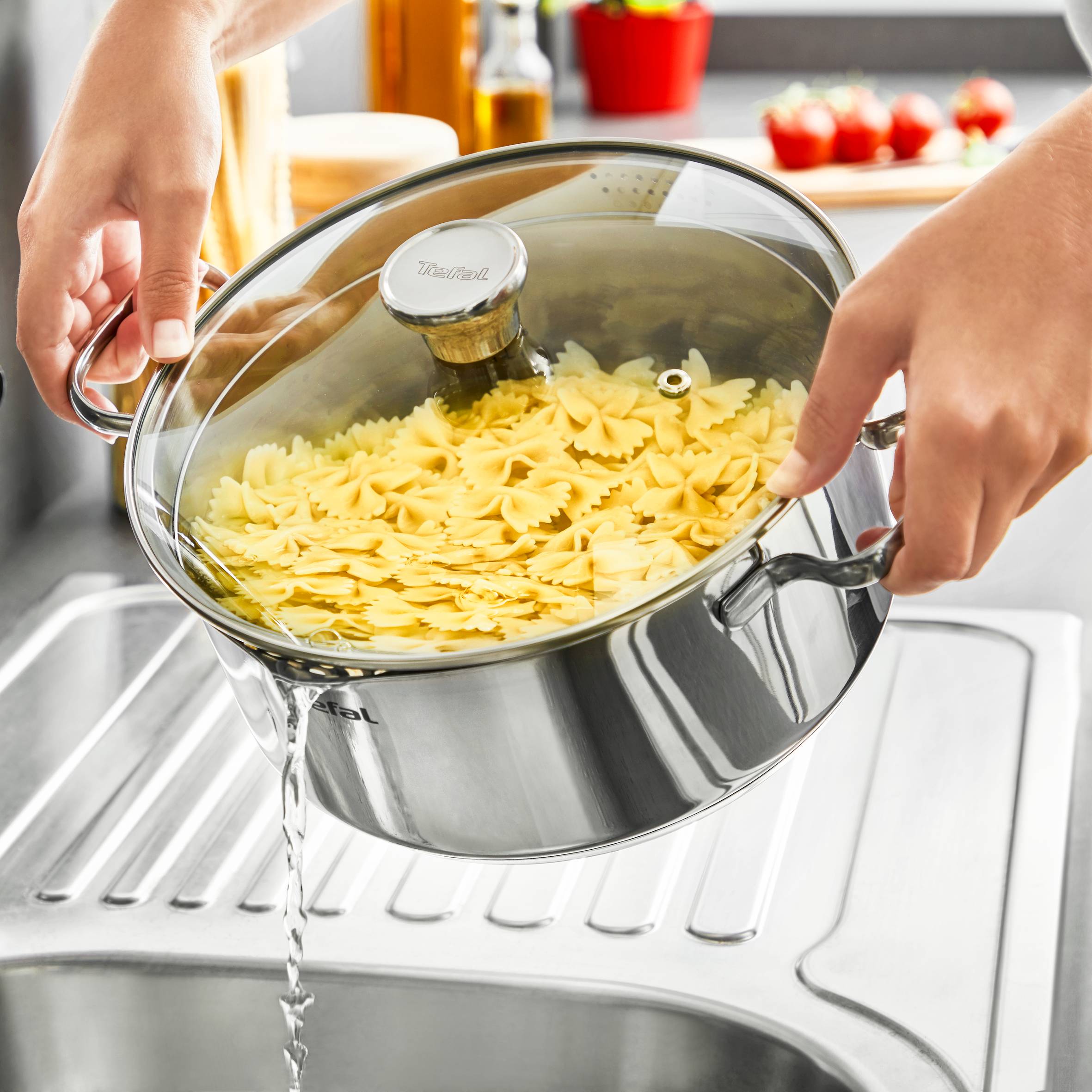 Duetto A705A835 Set inox de poêlon 16cm + 3 casseroles 16/20/24 cm + 3 couvercles