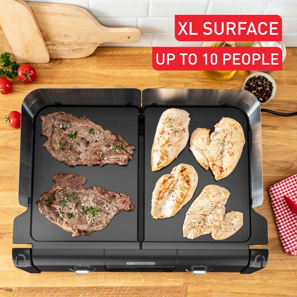 Family Flavor TG805N10 Plancha & Grill - 2400W - 37x53 cm