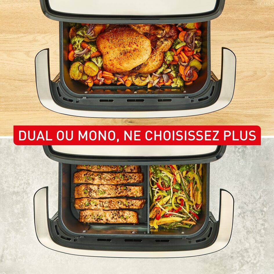 Dual Easy Fry Flex EY9228E0 Air fryer Flex - 7 programmes - 9L