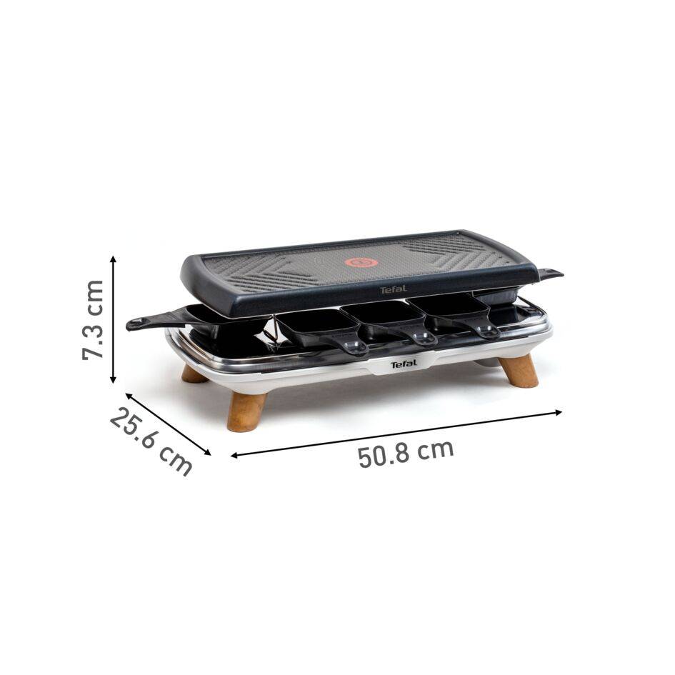 Nordic Spirit RE610D12 Appareil à raclette 3-en-1 - 8 personnes