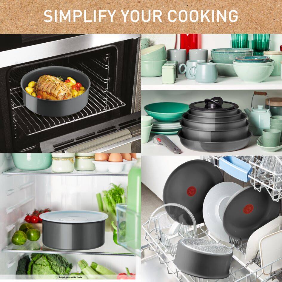 Ingenio Renew On L2600402 Keramische pan met afneembare handgreep - 24 cm - Inductie