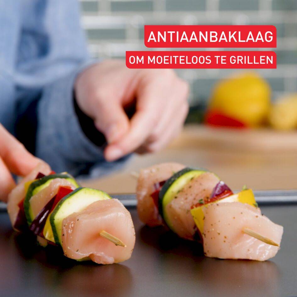 Plancha Inox, elektrische plancha, 6 personen, antiaanbaklaag