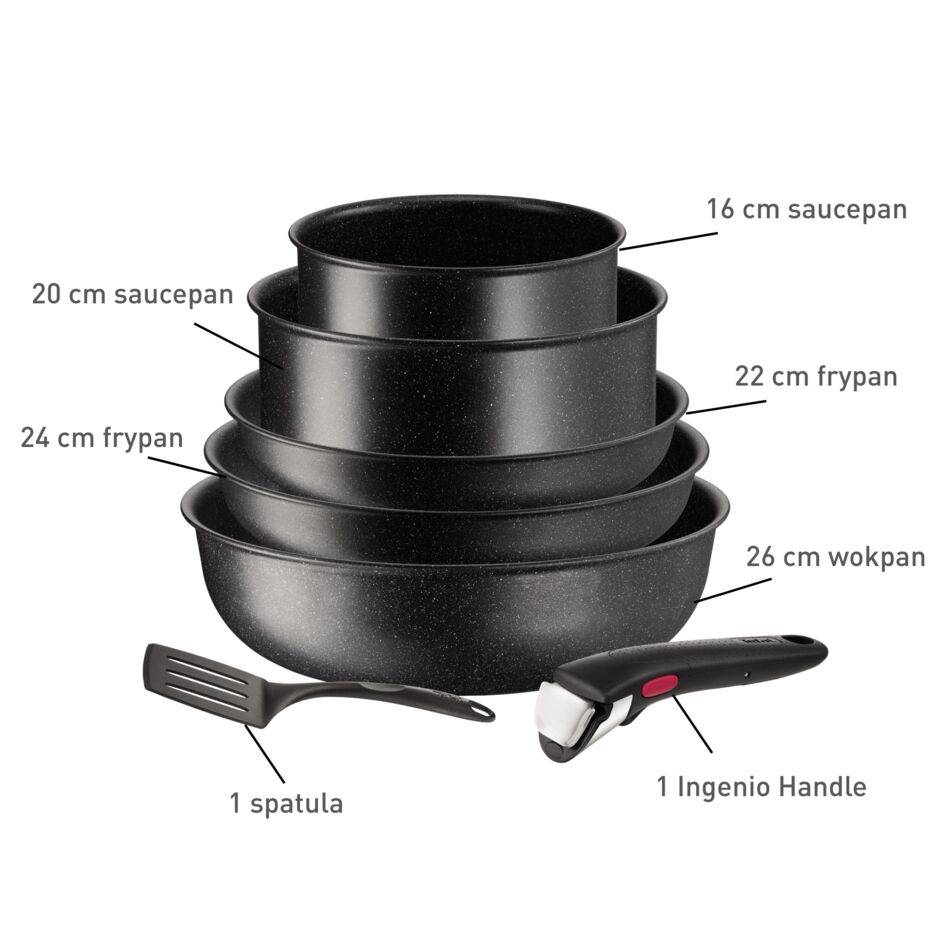 Ingenio Darkstone L3997212 Set 7 pièces - Induction