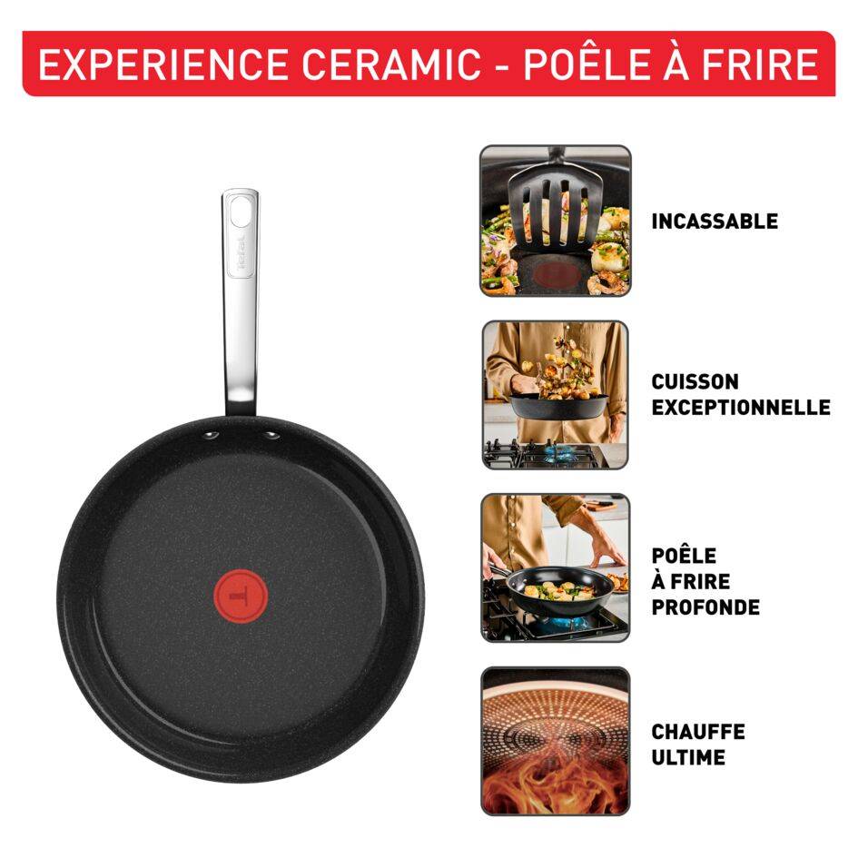Experience Ceramic G2220602 Poêle à frire - 28&nbsp;cm - Induction