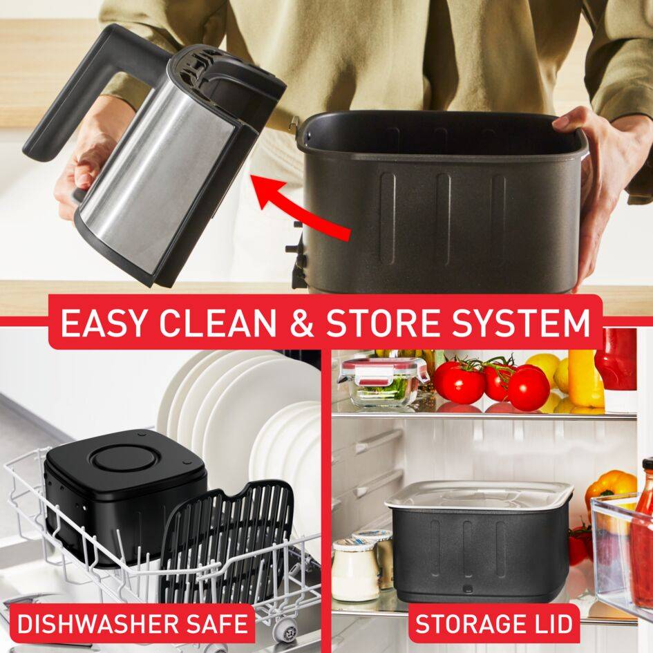 Easy Fry Silence EY552DE0 Air fryer - 10 programmes - 5L - Technologie Silencieuse