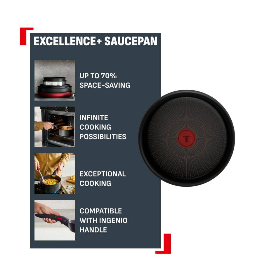 Ingenio Excellence+ P0072953 Poêlon amovible - 18 cm - Induction