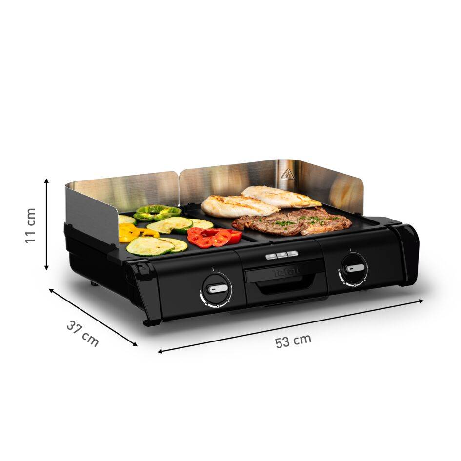 Family Flavor TG805N10 Plancha & Grill - 2400W - 37x53 cm