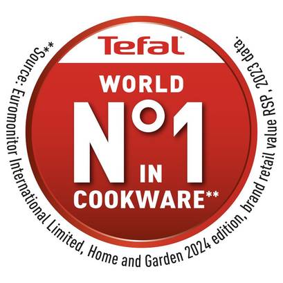 Tefal Kookgerei, 6-delig, steelpan 16 cm, kookpan 20/24 cm, glazen deksel, inductie, roestvrij staal 18/10, 3-laagse basis, Duetto On A705S636 Tefal Kookgerei, 6-delig, steelpan 16 cm, kookpan 20/24 cm, glazen deksel, inductie, roestvrij staal 18/10, 3-laagse basis, Duetto On A705S636