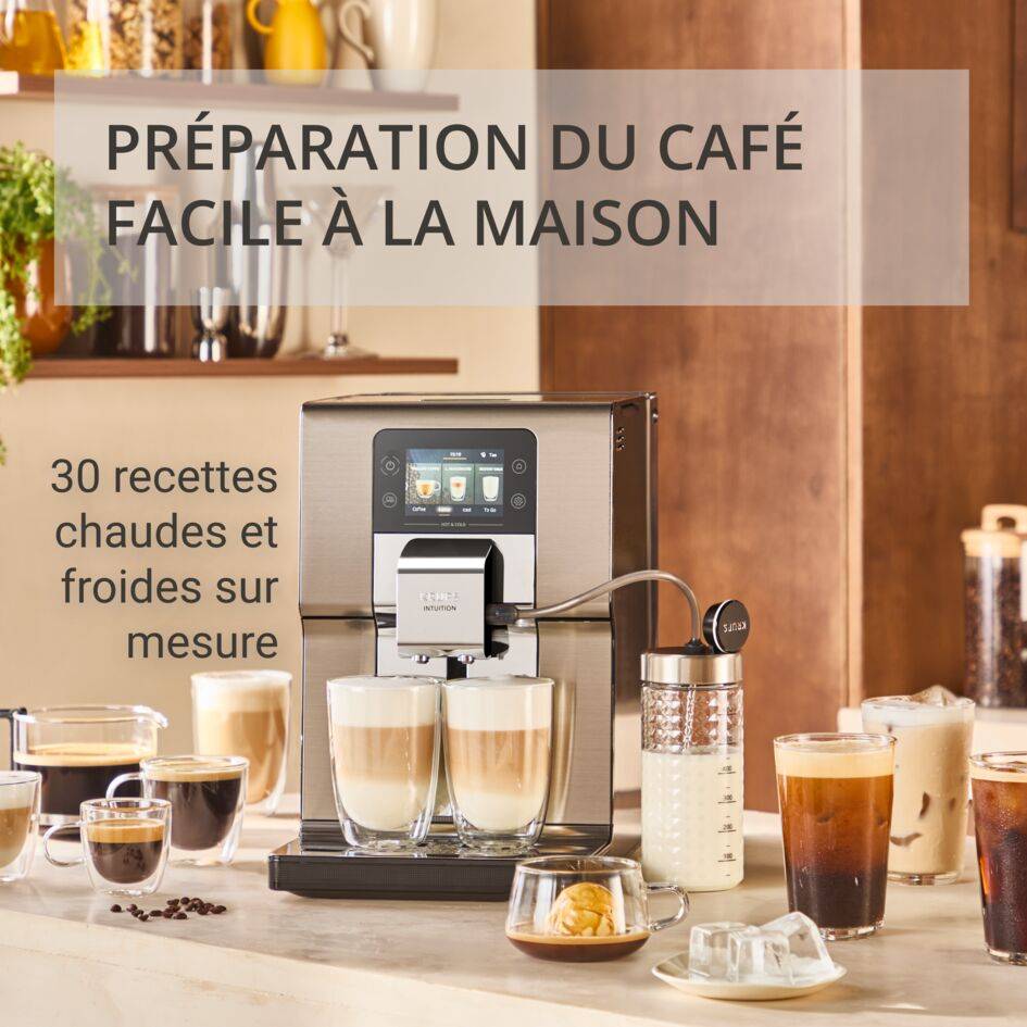 Intuition Experience Hot&Cold EA879EE0 Machine espresso automatique à grains - 30 recettes - 3L