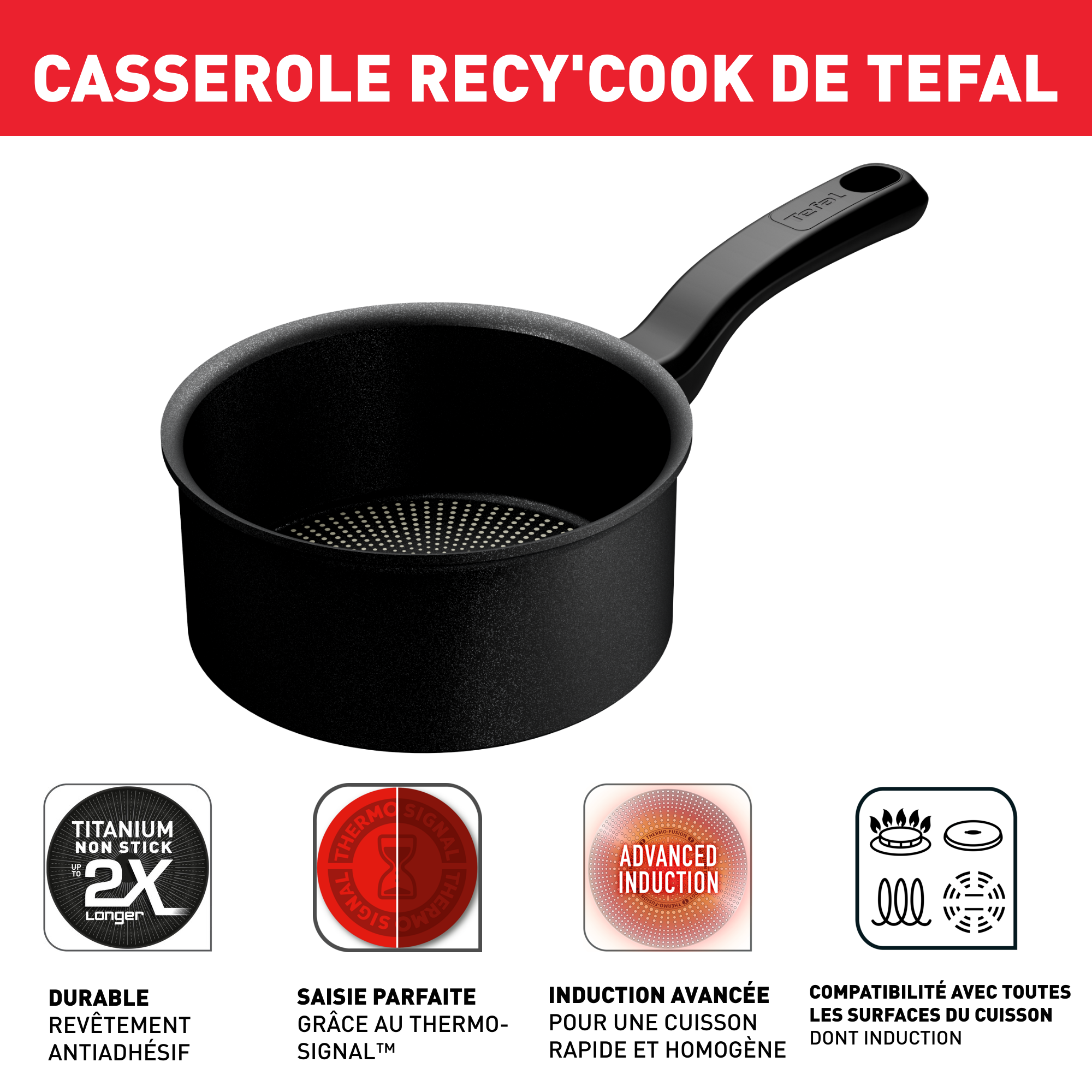 Recy'Cook G2672802 Poêlon - 16 cm - Induction
